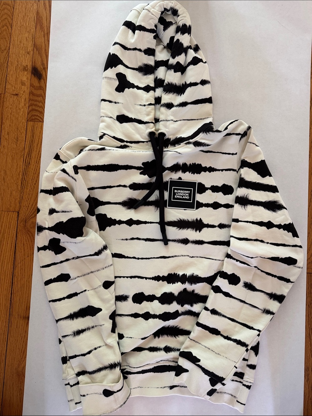 Burberry Black and White zebra print Hoodie